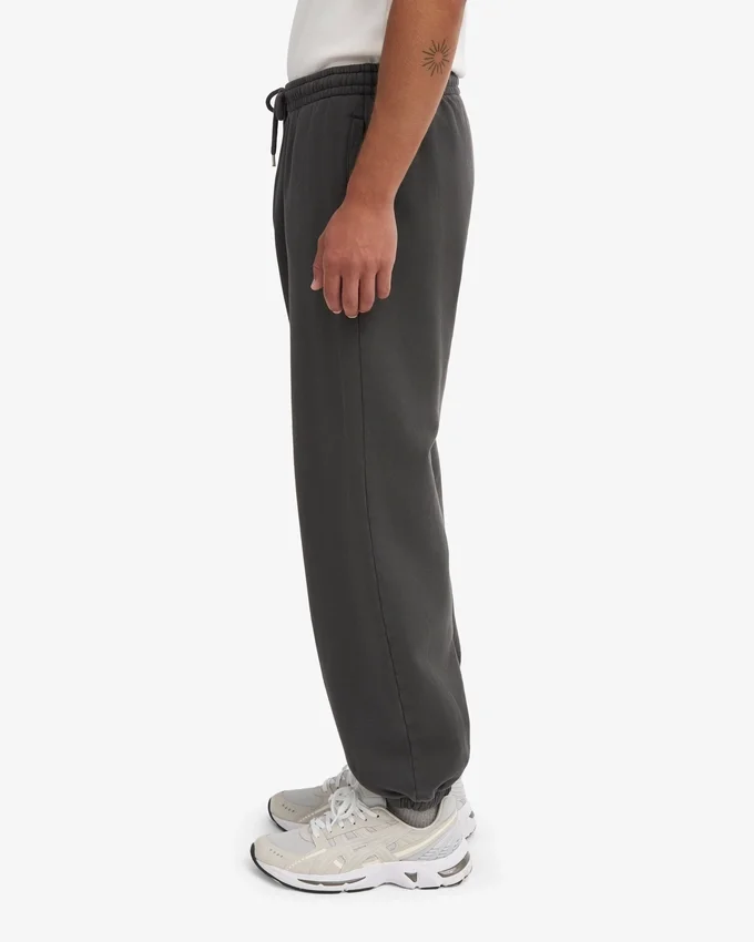 Pantalones de chándal holgados de algodón orgánico - Gris lava