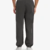 Pantalones de chándal holgados de algodón orgánico - Gris lava