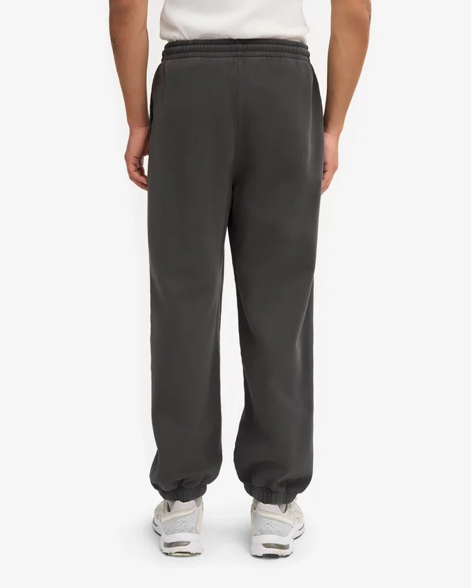 Pantalones de chándal holgados de algodón orgánico - Gris lava