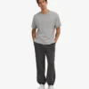 Pantalones de chándal holgados de algodón orgánico - Gris lava