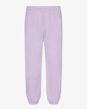 Pantalones de chándal holgados de algodón orgánico - Lavanda suave