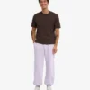Pantalones de chándal holgados de algodón orgánico - Lavanda suave