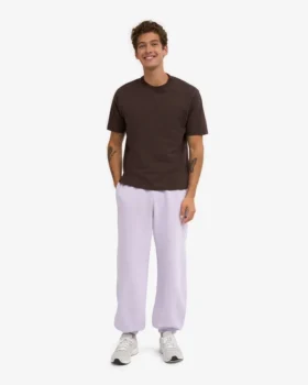 Pantalones de chándal holgados de algodón orgánico – Lavanda suave