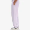 Pantalones de chándal holgados de algodón orgánico - Lavanda suave