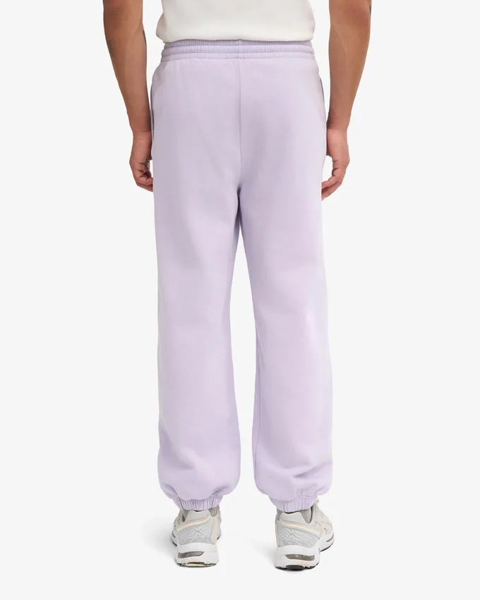 Pantalones de chándal holgados de algodón orgánico - Lavanda suave