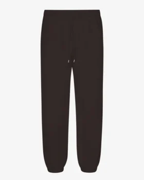 Pantalones de chándal holgados de algodón orgánico - Marrón café