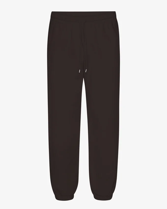 Pantalones de chándal holgados de algodón orgánico - Marrón café
