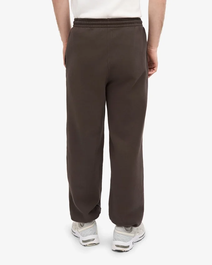Pantalones de chándal holgados de algodón orgánico - Marrón café