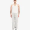 Pantalones de chándal holgados de algodón orgánico - Mezcla de nieve