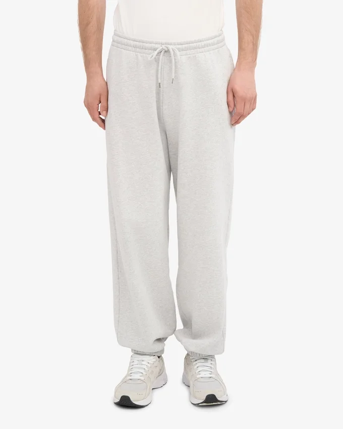 Pantalones de chándal holgados de algodón orgánico - Mezcla de nieve