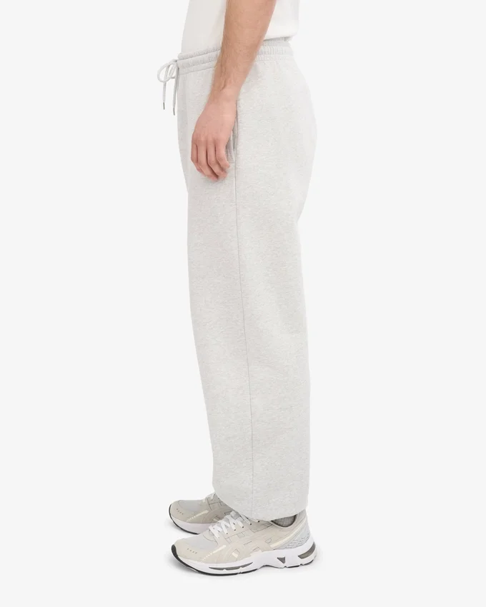 Pantalones de chándal holgados de algodón orgánico - Mezcla de nieve