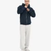 Pantalones de chándal holgados de algodón orgánico - Mezcla de nieve