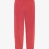 Pantalones de chándal holgados de algodón orgánico - Rojo descolorido