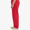 Pantalones de chándal holgados de algodón orgánico - Rojo escarlata