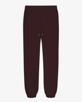 Pantalones de chándal holgados de algodón orgánico - Rojo sangre de buey