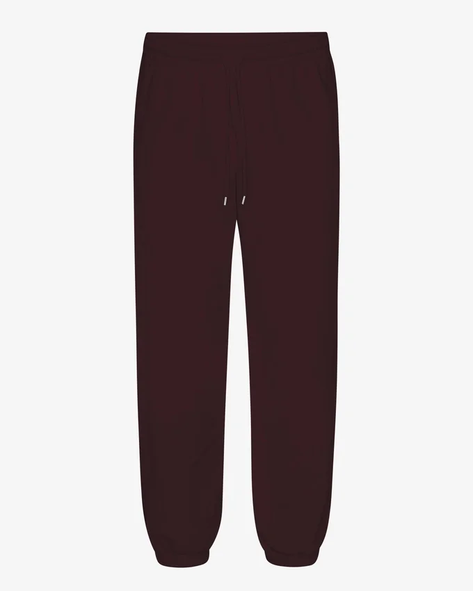 Pantalones de chándal holgados de algodón orgánico - Rojo sangre de buey