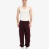 Pantalones de chándal holgados de algodón orgánico - Rojo sangre de buey
