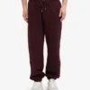 Pantalones de chándal holgados de algodón orgánico - Rojo sangre de buey