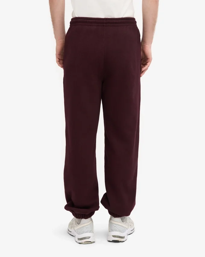 Pantalones de chándal holgados de algodón orgánico - Rojo sangre de buey