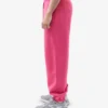 Pantalones de chándal holgados de algodón orgánico - Rosa chicle