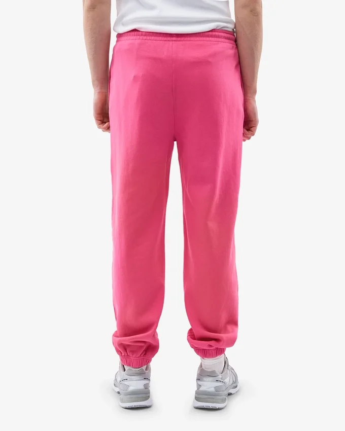 Pantalones de chándal holgados de algodón orgánico - Rosa chicle
