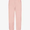 Pantalones de chándal holgados de algodón orgánico - Rosa descolorido