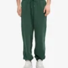 Pantalones de chándal holgados de algodón orgánico - Verde esmeralda