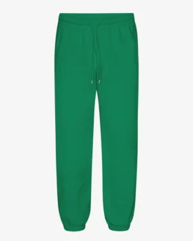 Pantalones de chándal holgados de algodón orgánico - Verde Kelly