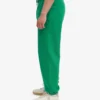 Pantalones de chándal holgados de algodón orgánico - Verde Kelly