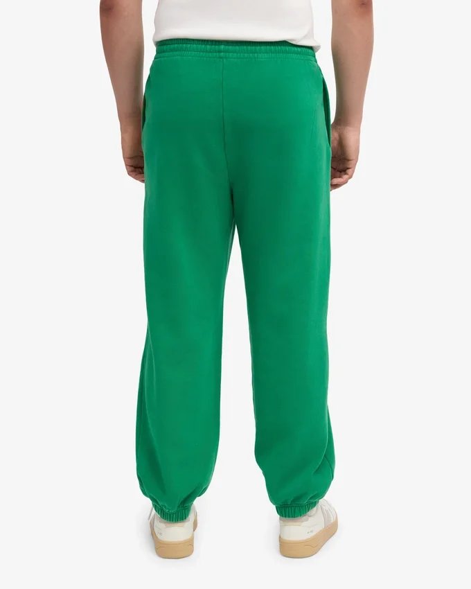 Pantalones de chándal holgados de algodón orgánico - Verde Kelly