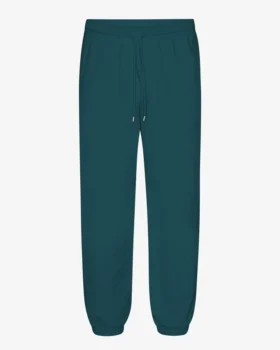 Pantalones de chándal holgados de algodón orgánico - Verde océano