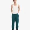 Pantalones de chándal holgados de algodón orgánico - Verde océano