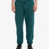 Pantalones de chándal holgados de algodón orgánico - Verde océano