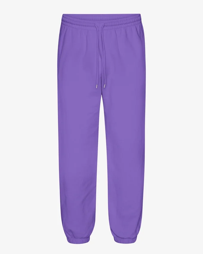 Pantalones de chándal holgados de algodón orgánico - Violeta ultravioleta