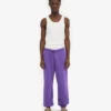 Pantalones de chándal holgados de algodón orgánico - Violeta ultravioleta