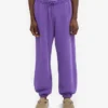 Pantalones de chándal holgados de algodón orgánico - Violeta ultravioleta