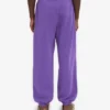 Pantalones de chándal holgados de algodón orgánico - Violeta ultravioleta