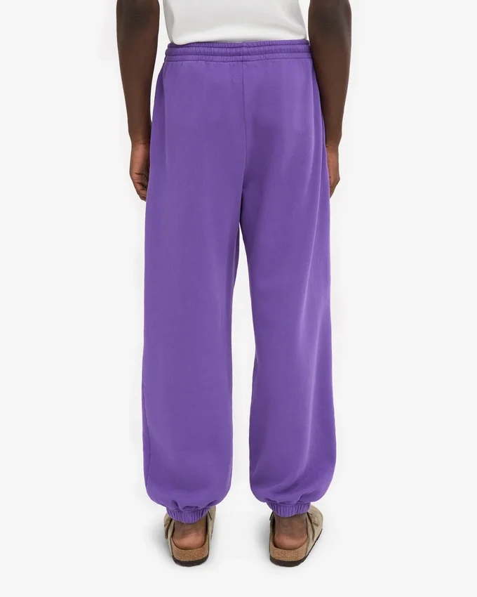 Pantalones de chándal holgados de algodón orgánico - Violeta ultravioleta
