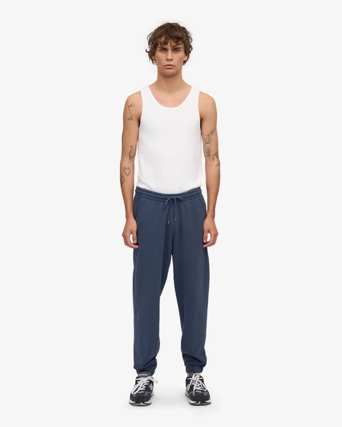 Pantalones de chándal orgánicos - Azul petróleo
