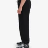 Pantalones de chándal orgánicos de corte holgado - Negro intenso