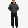 Pantalones de chándal orgánicos de corte holgado - Negro intenso