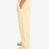 Pantalones de chándal orgánicos de corte recto - Amarillo suave