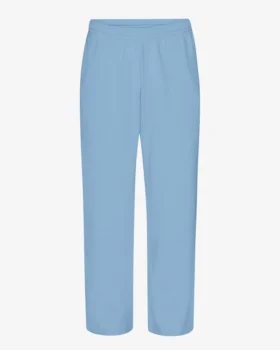 Pantalones de chándal orgánicos de corte recto - Azul mar