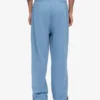 Pantalones de chándal orgánicos de corte recto - Azul mar
