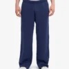 Pantalones de chándal orgánicos de corte recto - Azul petróleo