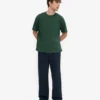 Pantalones de chándal orgánicos de corte recto - Azul marino