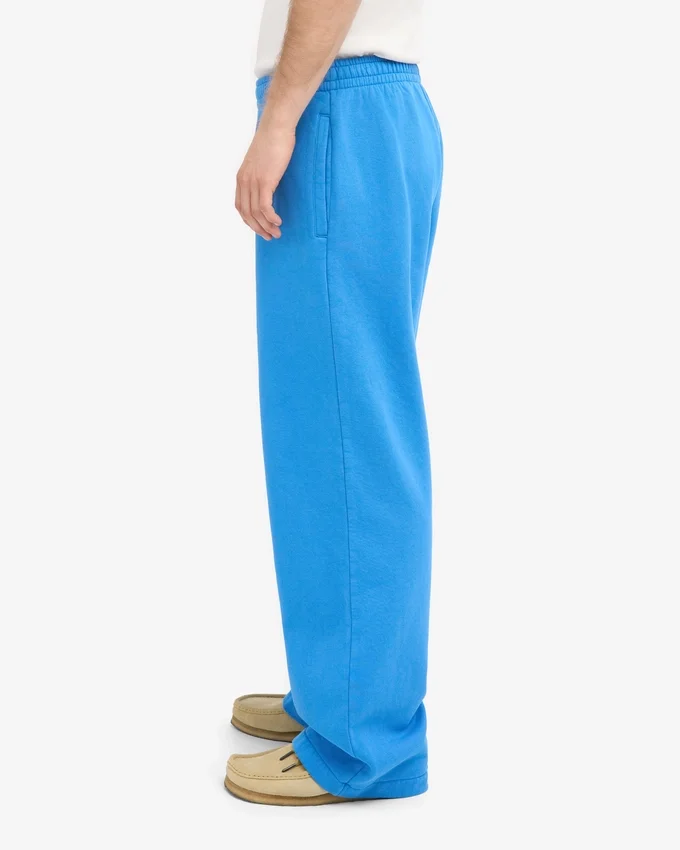 Pantalones de chándal orgánicos de corte recto - Azul Pacífico