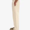 Pantalones de chándal orgánicos de corte recto - Blanco marfil