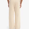 Pantalones de chándal orgánicos de corte recto - Blanco marfil