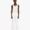 Pantalones de chándal orgánicos de corte recto - Blanco óptico